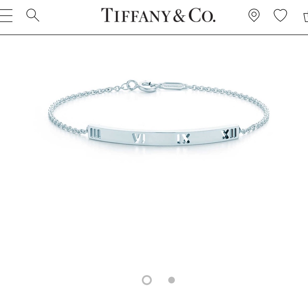 Authentic Tiffany atlas bar bracelet